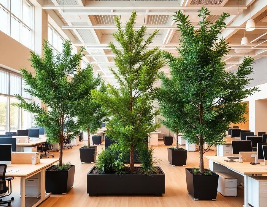 Offices artificial greenery projects
